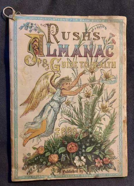 1880 Quack Medicine Almanac Rush's Guide To Health Flanders McBride Painesville