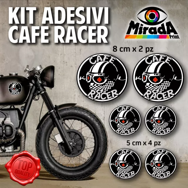 KIT ADESIVI STICKERS Moto Cafe Racer Rider Motorbike Serbatoio Triumph Bmw  Mod.3 EUR 5,50 - PicClick IT