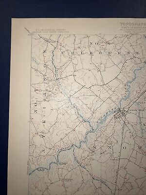 1901 USGS topo map Snow Hill Quadrangle Maryland Stockton Greenbackville 4