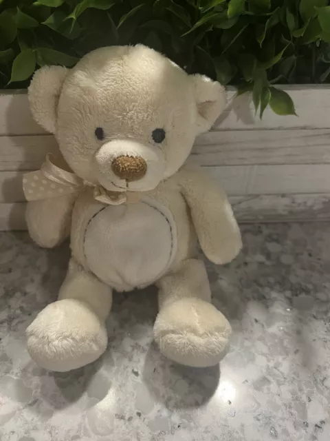 Plush Gund baby Neutral Bear Welcome Little One Honeypot 319680 Ivory 7" HTF