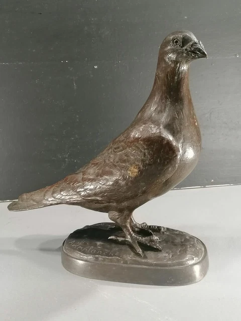 Bronze Animalier – A. LAPLANCHE – Tourterelle