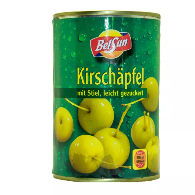 Food-United KIRSCH-APFEL-ÄPFEL mit Stiel 1 Dose Füllm 425g ATG 213g