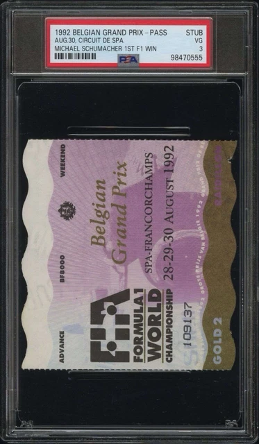 Carte Michael Schumacher 1992 #51 – PSA 10 GEM-MT – Carte Recrue – Ferrari – La Chèvre