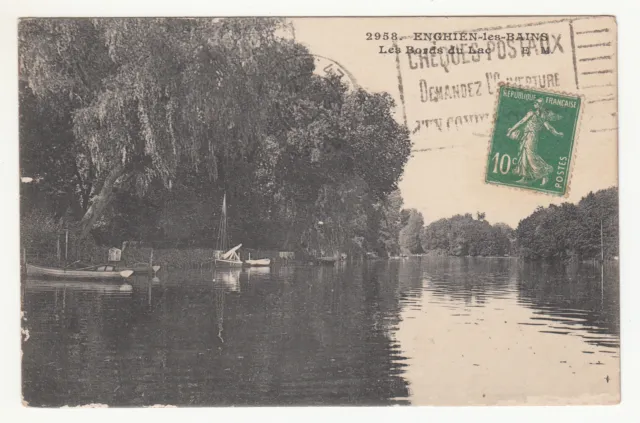 *** ENGHIEN-les-BAINS - Les Bords du Lac *** 1923 - CPA 1971