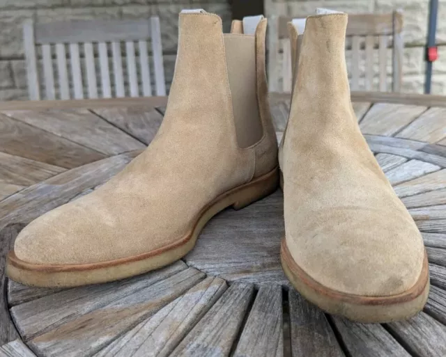 COMMON PROJECTS CHELSEA Boots Sand Suede 43 UK9 Kanye West 170.00 PicClick UK