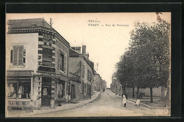 CPA Verzy, Rue de Verzenay