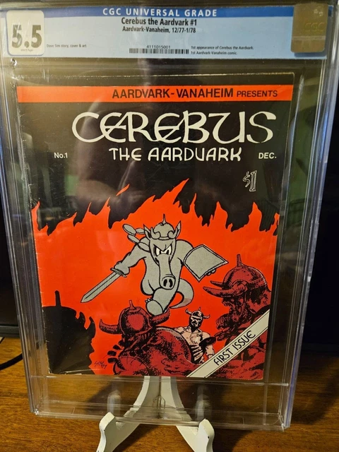 Cerebus the Aardvark #1 🌟 CGC 5.5 🌟 1st Appearance of Cerebus! Dave Sim 1977