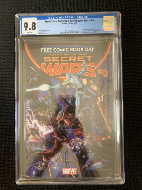 Free Comic Book Day Secret Wars # 0 CGC 9.8 4114722002