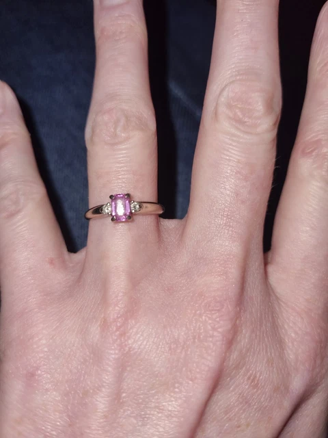 Beaverbrooks pink discount sapphire ring