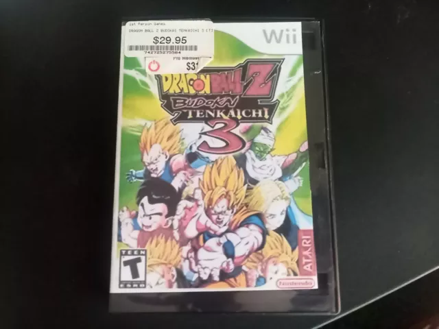 Dragon Ball Z Budokai Tenkaichi 3 for Nintendo Wii 2007 Atari Funimation  742725275584