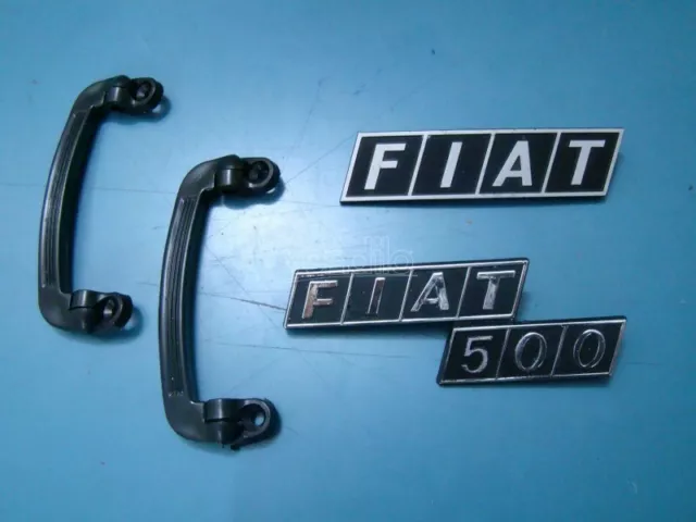 Fiat 500 R Set Pièces de Rechange Écrites Badges Poignées Interne Handles Grabs