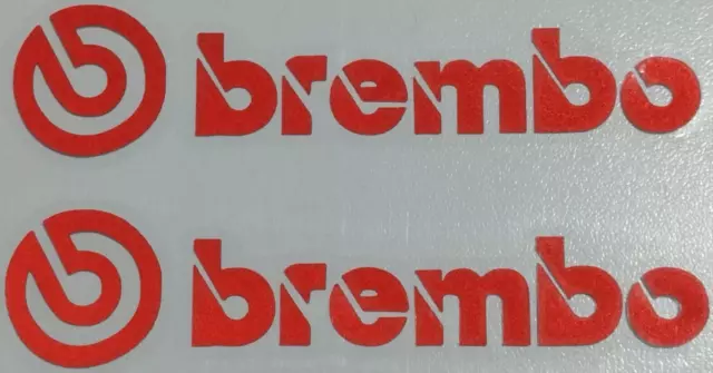 Adesivi Brembo colore ROSSO per Pinza Freno 2pz. una coppia