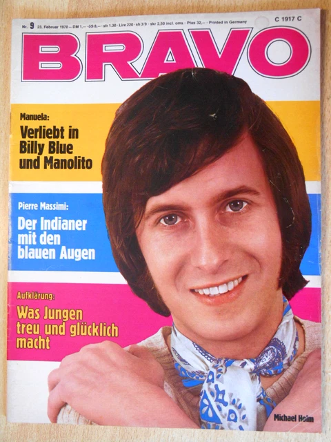 Bravo 09/1970 Komplett - Manuela, Bee Gees, Shocking Blue, Pierre Massimi  - TOP