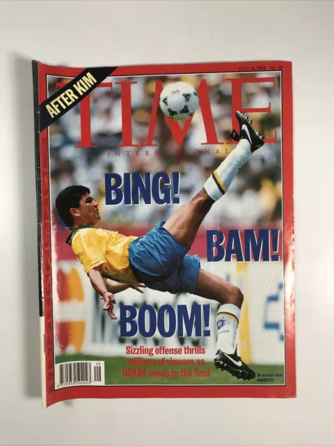 Time Magazine July 18, 1994 World Cup Bebeto Football Soccer International