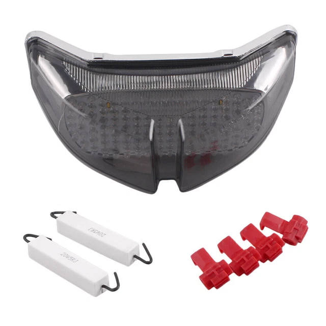 DOT LED Smoke Taillights w/ Turn Signal For YAMAHA FZ1 2006-2011 2007 2008 2009