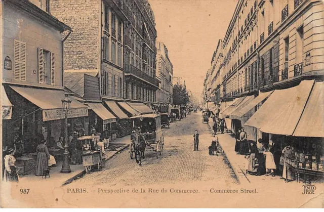 75015 - PARIS - SAN44031 - Perspective de la rue du commerce