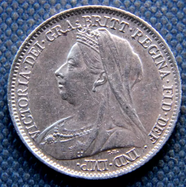 Great Britain, Six Pence 1901 silver coin 2
