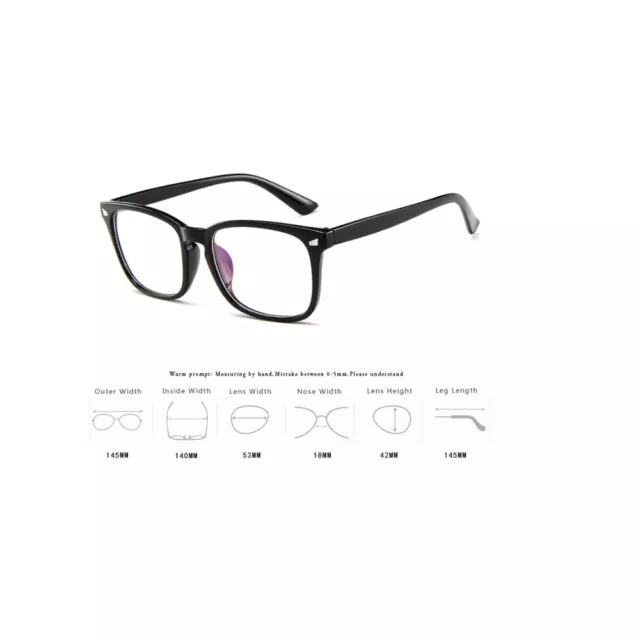 Bloc filtre anti lumière bleue lentilles transparentes UV lunettes d'ordinateur anti-éblouissement L1 3