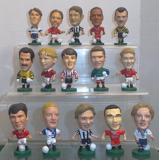Corinthian Football Figures Bundle - 15 figures various clubs stamped 1995