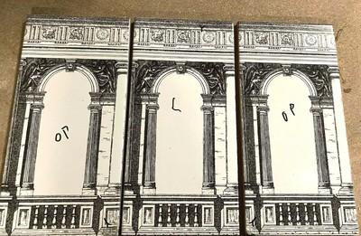 Fornasetti CERAMICA BARDELLI  PIERO FORNASETTI ANFITEATRO PIASTRELLE 13X26 
