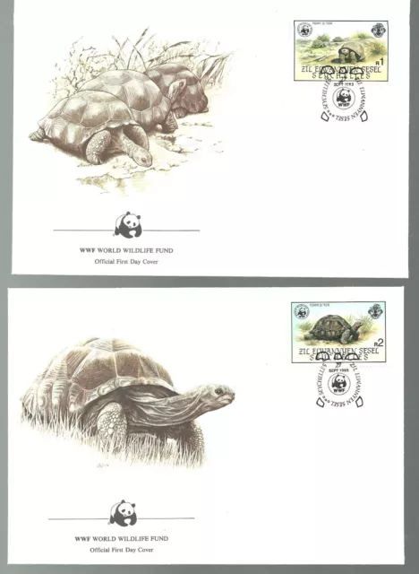 1100/Seychellen Äußere FDC ETB 1985 104-107  Schildkröten