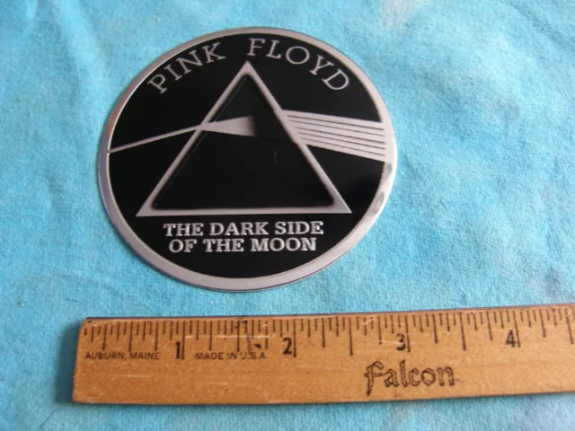 Pink Floyd Dark Side of The Moon Logo 3 Inch Metal Metallic Sticker - READ DESCR