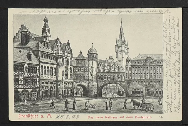 GERMANY 562-FRANKFURT -Das neue Rathaus auf dem P (1903 nach Belgien geschickt)