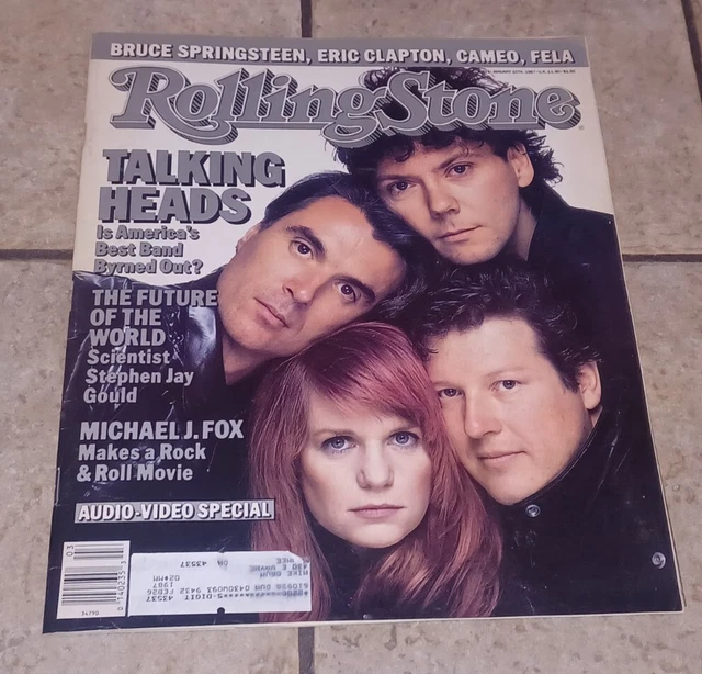 ROLLING STONE #491 Jan 1987 Talking Heads, Eric Clapton, Boy George ...