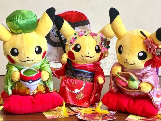 Pokemon Center Kyoto Original Plush Maiko Apprentice Geisha Pikachu Japan