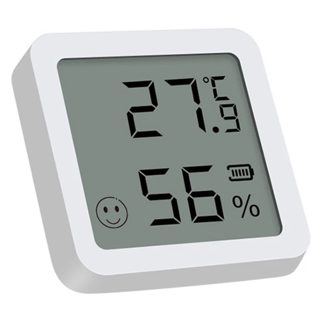 BT Thermo Hygrometer Hochauflösend Kosteneffizient LED LCD Bildschirmanzeige Neu