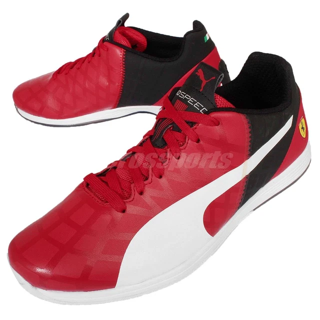 Nib Mens Puma 305555 02 Ferrari Evospeed 1.4 Sf Shoes Sneakers Red/Black $110