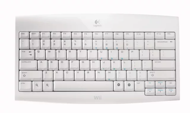 DESIGN LOGITECH Cordless Keyboard für Wii 2,4 GHz USB