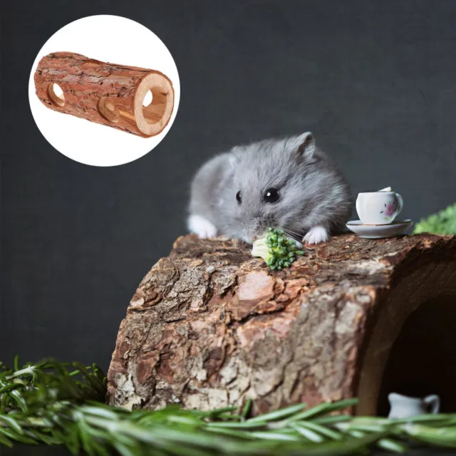 Hamster-Spielzeug Hölzern Hamsterholzhöhle Plattformhaus Für Kletterleiter