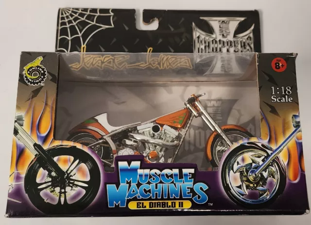 Muscle Machines Jesse James West Coast Choppers El Diablo II In Orange