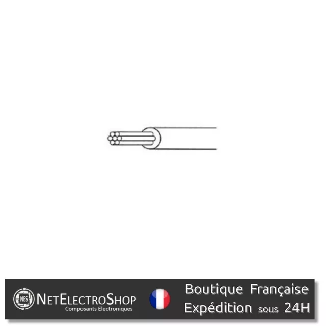 Fil de cablage 20AWG / 0,5mm² Rouge 10m