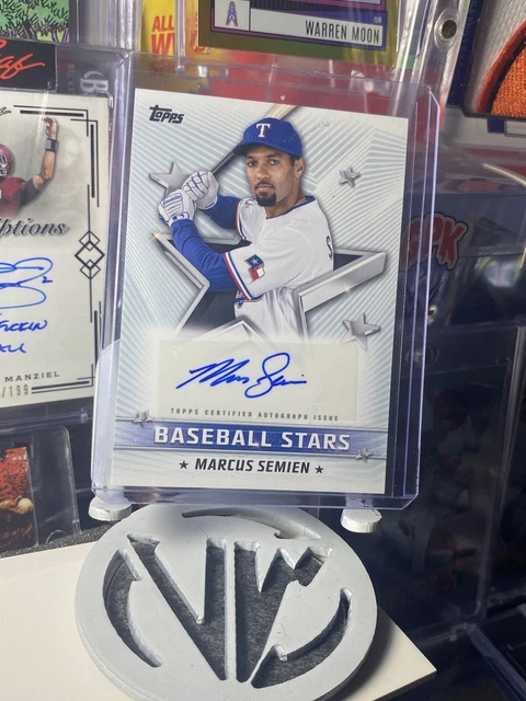 2022 Topps Series Two Marcus Semien Bsa-Ms Stars Silver Parallel Auto