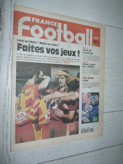 FRANCE FOOTBALL 15/09/1987; Marseille; Tapis/ Coupe d'Europe