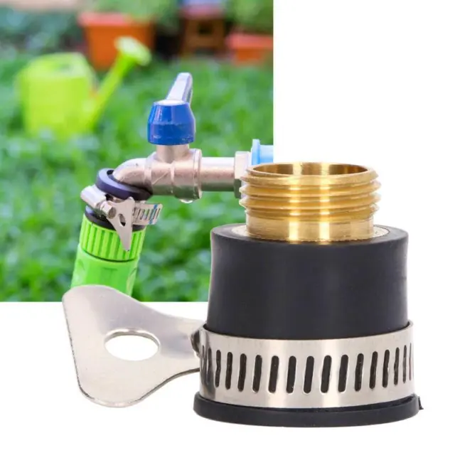 Brass Universal Garden Kitchen Water Hose Faucet Connector Adapter