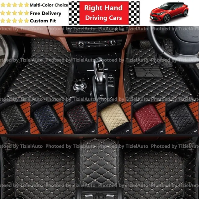 Tailored Custom Make Muilt Color 3D PU Leather Car Floor Mats For Toyota C-HR