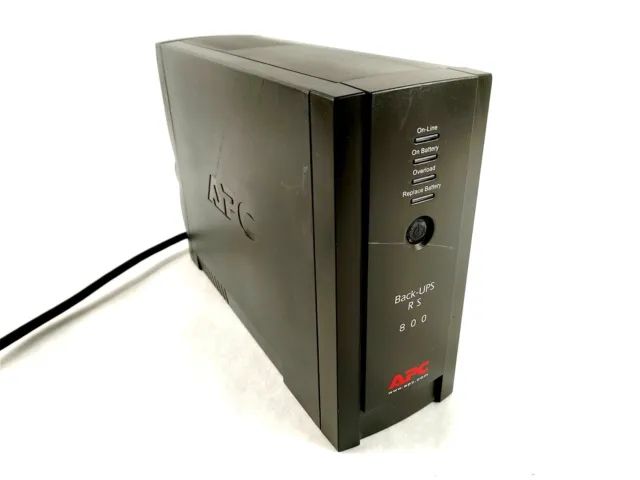 APC Back-UPS RS800 Battery Backup Uninterrupted Power Supply 120 Volts 7 Outlets