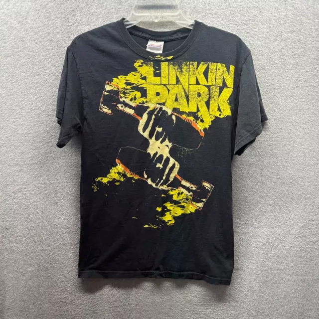 Vintage Linkin Park Shirt Adult Small Black Y2K Tour Band Hanes Grafitti Mens