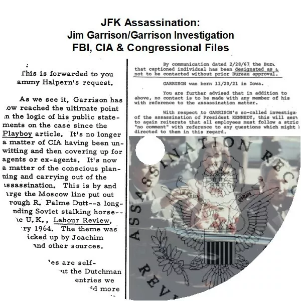 JFK Assassination: Jim Garrison/Garrison Investigation FBI, CIA Files