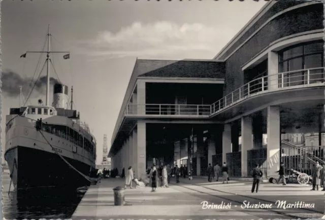 Brindisi stazione marittima f. Grande non spedita