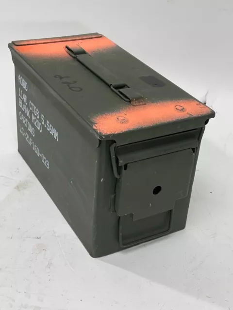 50 Cal Metal Ammo Can – Military Steel Box Ammo Storage - Used