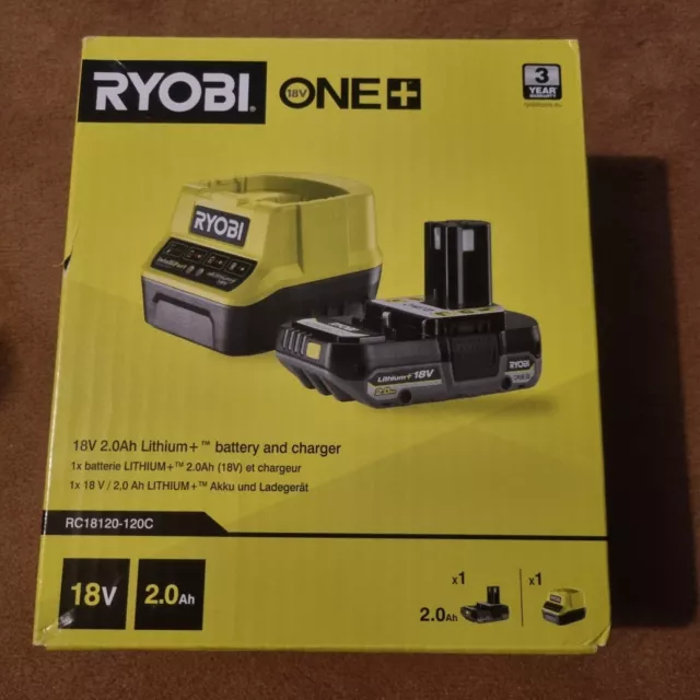 RYOBI 18 V ONE+ Akku-Starter-Set RC18120-140 NEU OVP vom Händler EUR 104,99  - PicClick DE