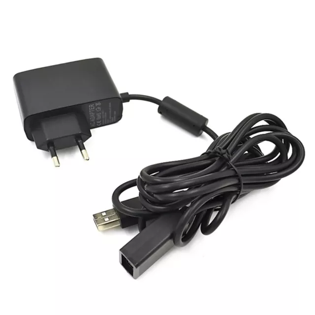 USB Charger AC Power Supply Adapter Cable for XBOX 360 Console Kinect Sensor