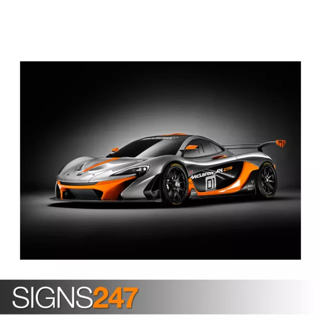 MCLAREN P1 GTR CONCEPT (0105) Car Poster - Photo Poster Print Art * All Sizes