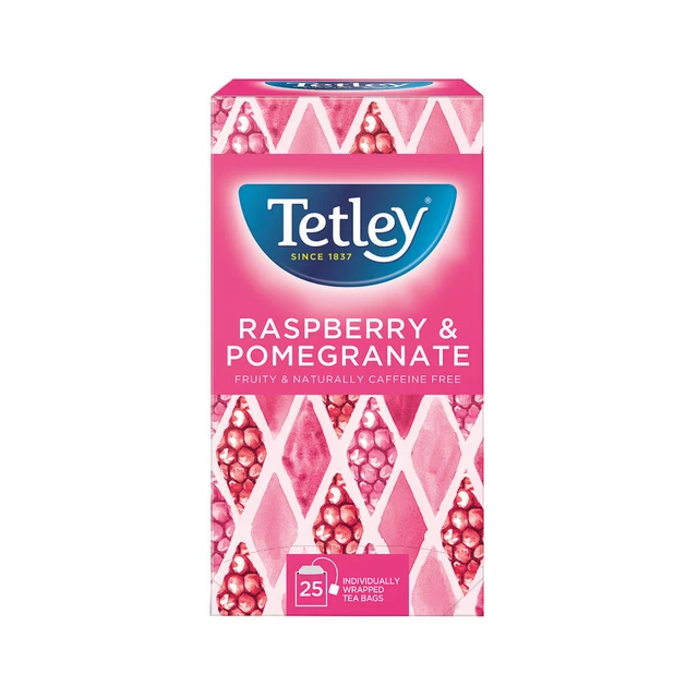 Tetley Raspberry and Pomegranate Tea Bags Pack of 25 1580A