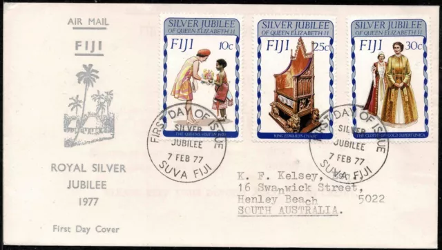 Fiji 1977 The 25th Anniversary Of The Reign Of Queen Elizabeth II - Fine Used