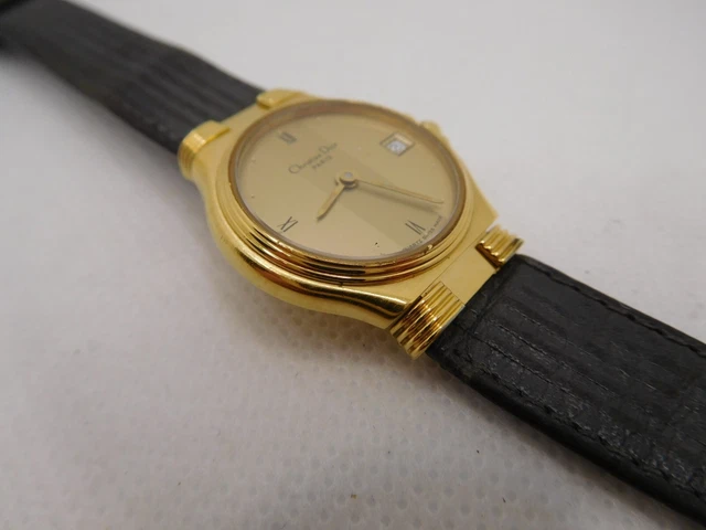 Christian Dior quartz womens watch 18K electroplated(70412-21995) 14